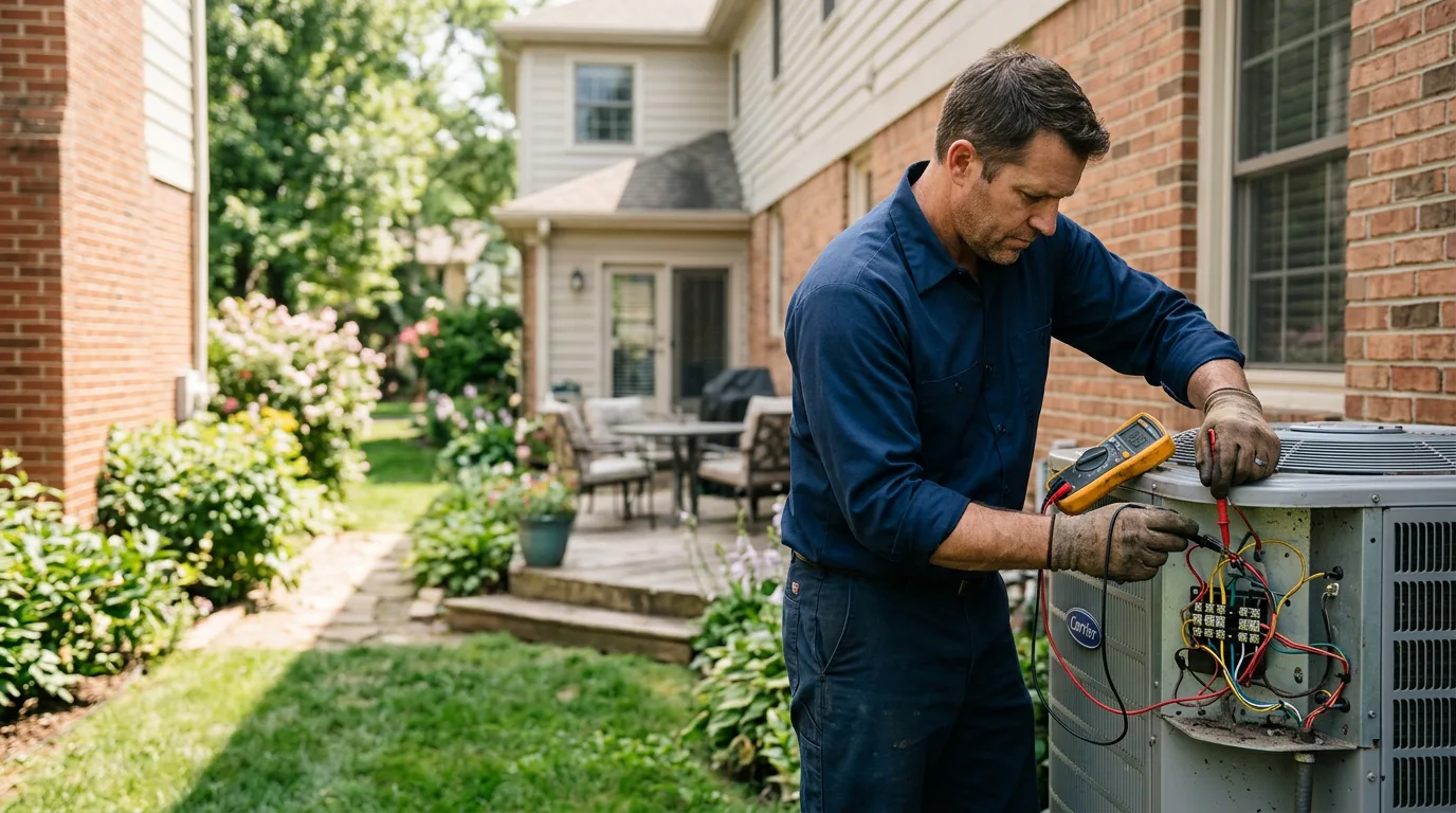 HVAC technician working near Boron, CA